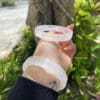 Vòng thạch anh trắng nguyên khối