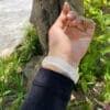 Vòng thạch anh trắng nguyên khối