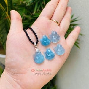 Mặt dây chuyền cữu vĩ hồ ly bồng hoa
