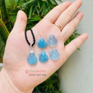 Mặt dây chuyền cữu vĩ hồ ly bồng hoa
