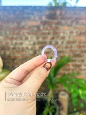 Nhẫn thạch anh tím